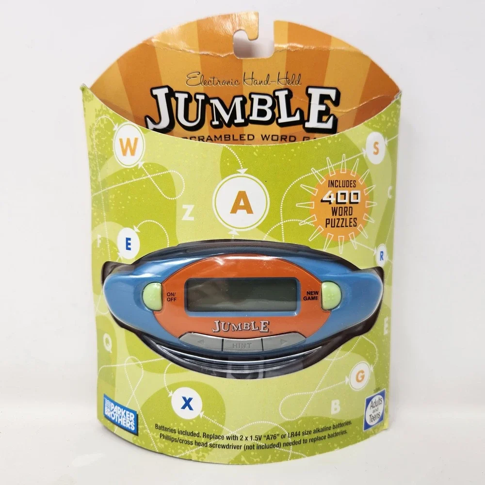 Parker Brothers Jumble Electronic Handheld Scrambled Word Game 2006 NEW